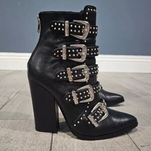 Steve Madden buckle booties